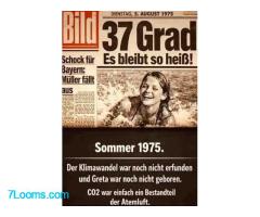 1975 Mit einem Satz  Die Welt war noch in Ordnung und die Hysteriker in der Psychiatrie....   ;