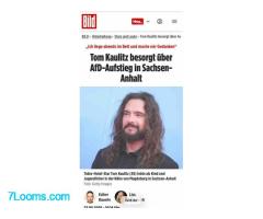 Tom Kaulitz besorgt über AfD-Aufstieg in Sachsen-Anhalt ! ;