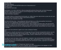 EINE MILLION Menschen (Männer) MIT ABGELEHNTEM ASYLANTRAG halten sich in Deutschland auf! ;