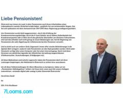 Bitte nicht vergessen, das Pensionistenvolksbegehren zu unterstützen