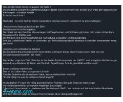 Deutsche Zeitschrift AutoMotorundSport testet jetzt:Was ist der beste Schützenpanzer der Nato? ;