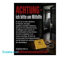 Tom Lausen: ACHTUNG - ich bitte um Mithilfe: Für die für 2,5 Jahre inhaftierte Ex Polizistin, die we