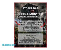 STOPPT DAS GOOGLE-MONSTER! Kronstorf betrifft uns ALLE!  06.09.2026 17:00 Uhr ;