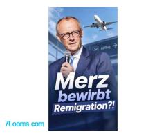 Noch Bundeskanzler Merz hat keine Ahnung von Remigration ! ;