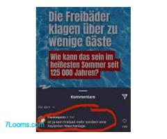 Freibäder klagen über zu wenige Gaste Wie kann das sein im heißesten Sommer seit 125 000 Jahren? ;
