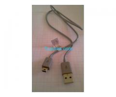 Biete; USB Kabel USB auf Mini USB grau, NEU