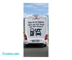 Das ist ein Hybrid fährt mit 45 % Diesel und 55 % Steuern ! ;