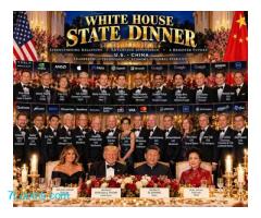 An dem vor kurzem stattgefundenen Staatsbankett von Trump und Xi nahm eine große Gruppe ;