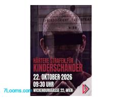 Kundgebung gegen linke „Pädo-Staatskünstler“ und für höhere Strafen für Kinderschänder! ;