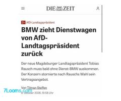 BMW möchte nicht, dass mehr als 30 % der deutschen Wähler BMW kaufen. ;