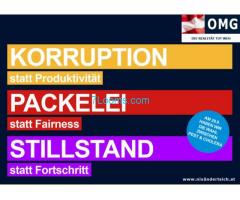 Die Realität tut weh!  Korruption, Packelei, Stillstand; Vor der Wahl 2013 = Nach der Wahl!