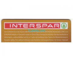 Interspar Jubel Geschenkkarte Sonderedition 2011; 100 €