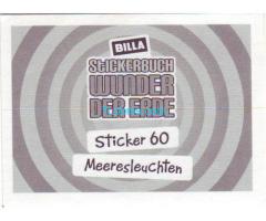 Biete Billa Sticker Nr. 60, Meeresleuchten vom Stickerbuch Wunder der Erde 2013